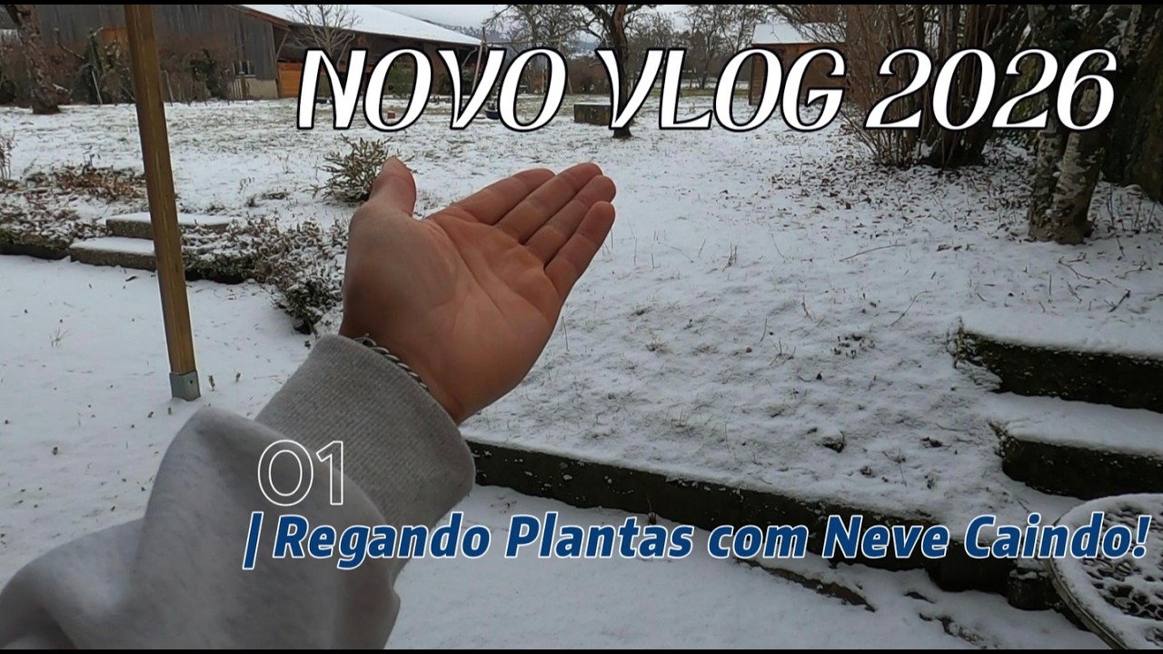 2026 Começa na Neve¨  Tour Pela Estufa Caseira e Minha Rotina de Plantas.