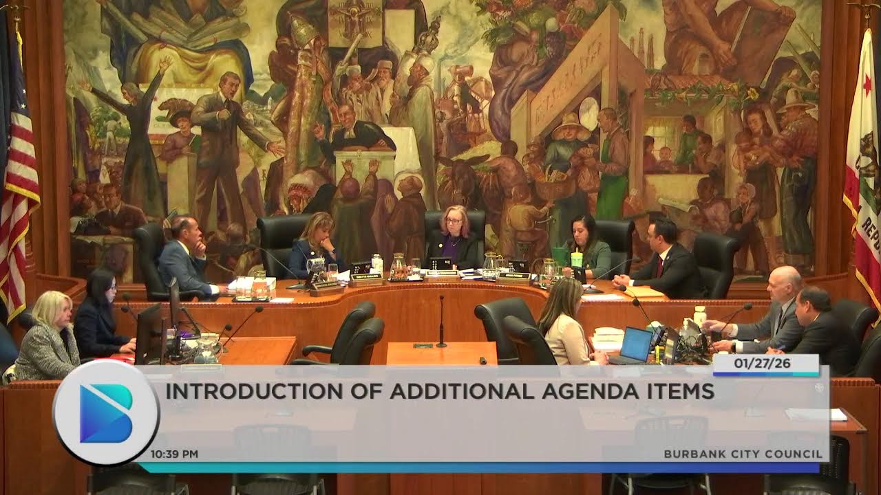 Burbank City Council Meeting - January 27, 2026