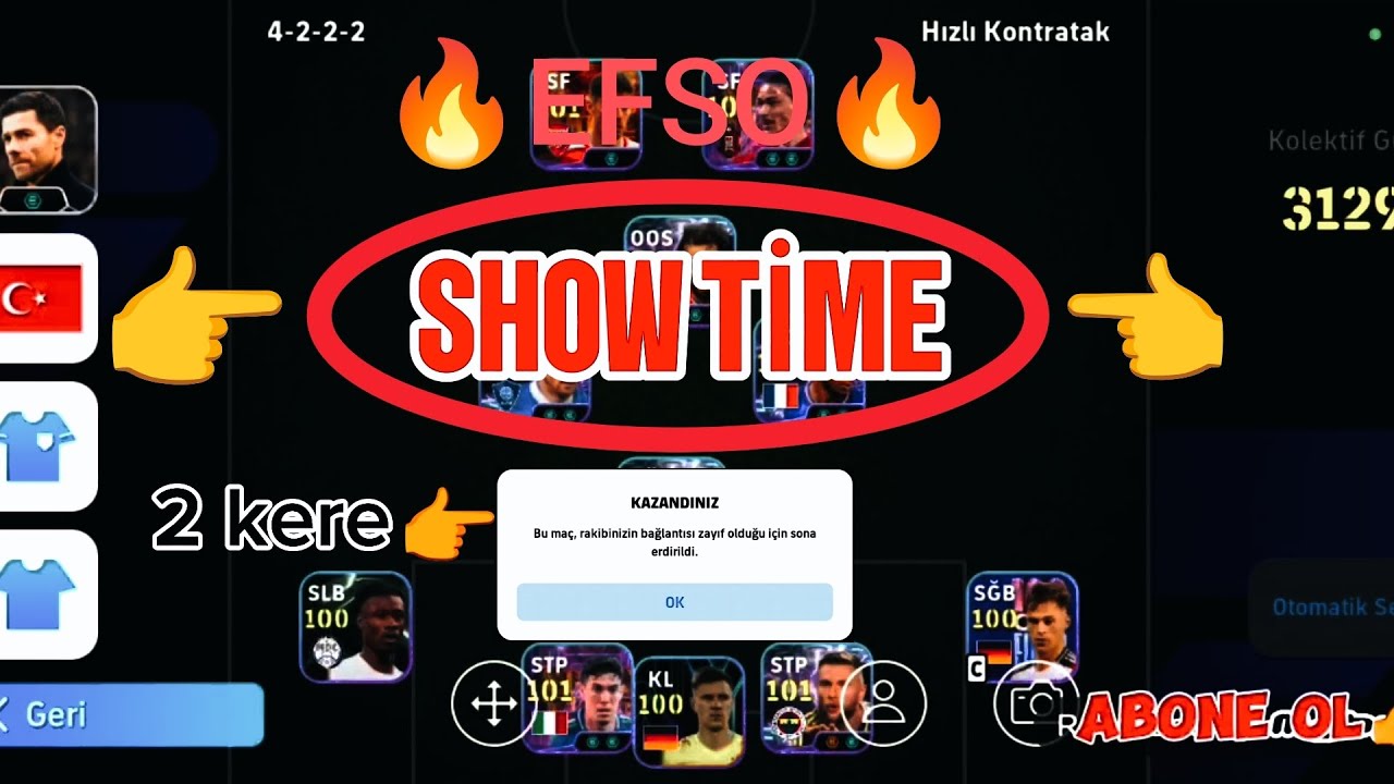 SHOW TİME Kartlarla  EFSO maçlar bölüm (4)(rakipler kaçiyor 😎😂)#efootball 