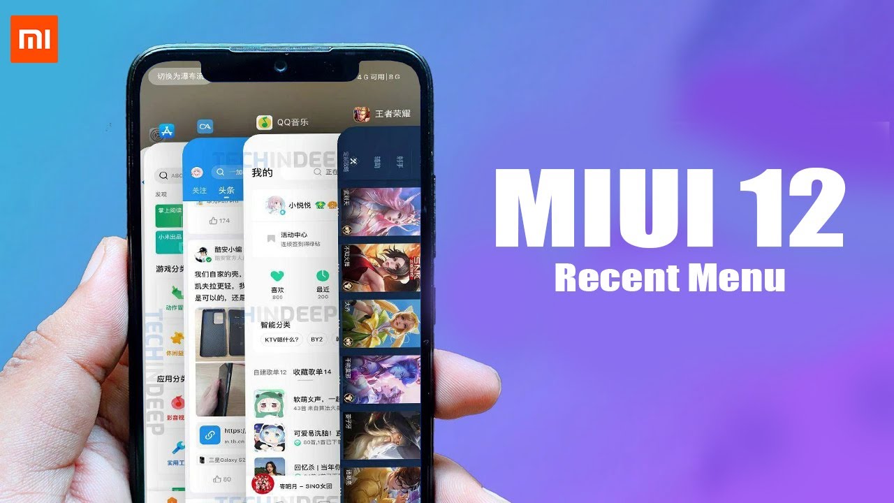 MIUI 12 Recent Menu : MIUI 12&rsquo;s New Interface Leaked!