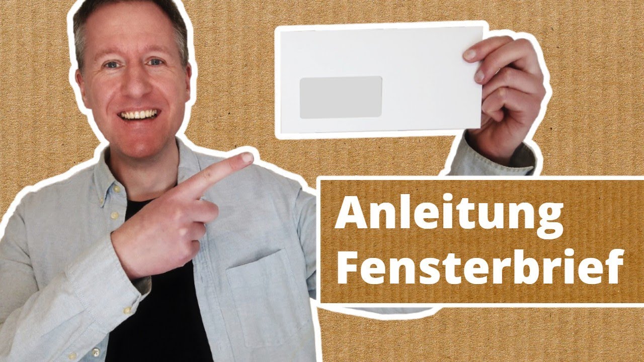 Fensterbriefumschlag: Word einrichten & Brief falten