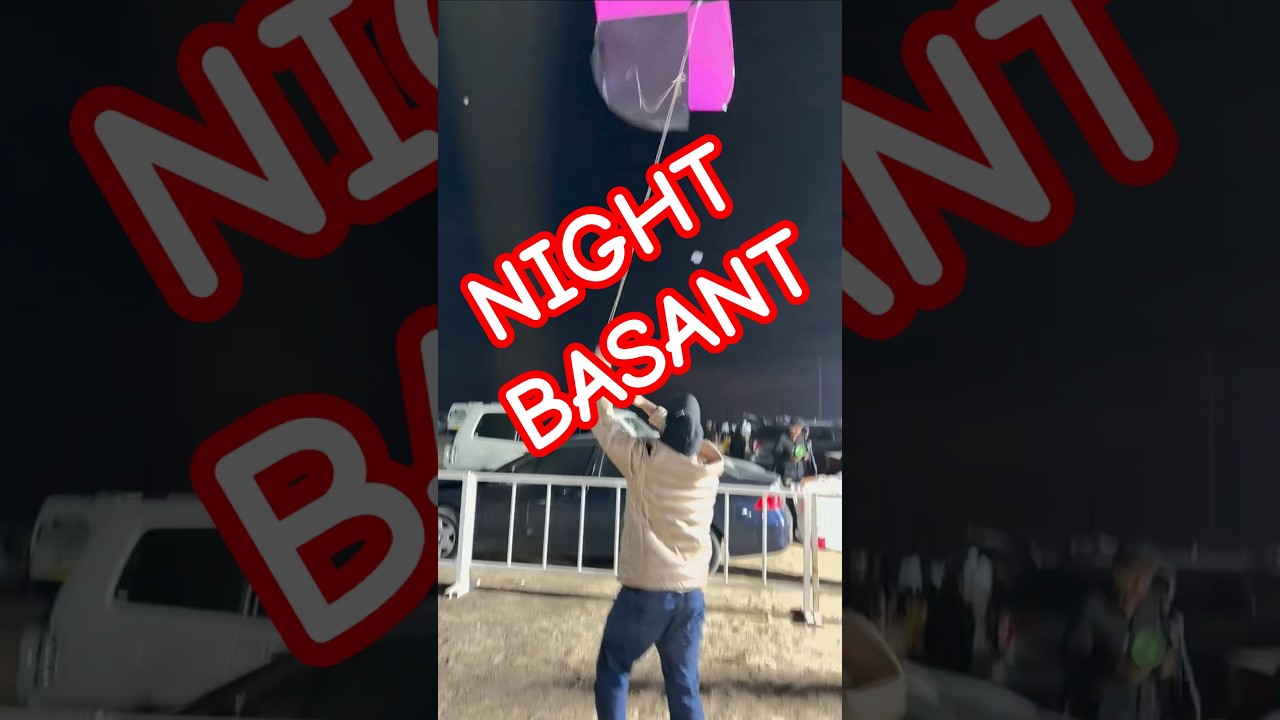 Night Basant 2026 | basant festival | #basant2026 #kiteflying #shorts