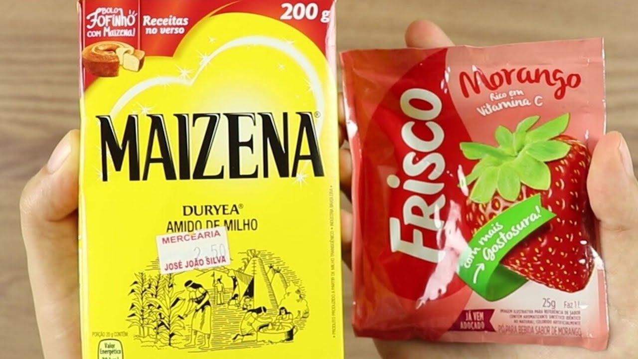 Gelatina de Maizena e Suco em Pó, Olha Que Fácil!