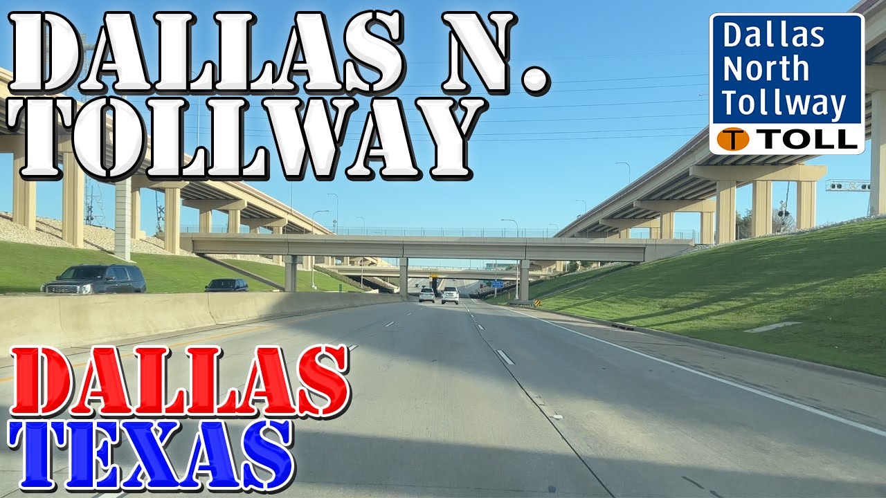 Dallas North Tollway - Downtown Dallas to Prosper - Texas - 4K Highway Drive