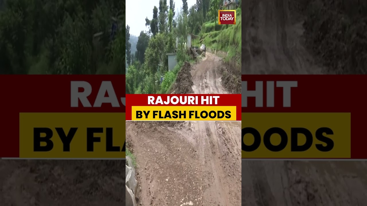 Flash Floods Wreak Havoc in J&K&rsquo;s Rajouri, Damage Crops and Roads #kashmir #jammukashmir #flood