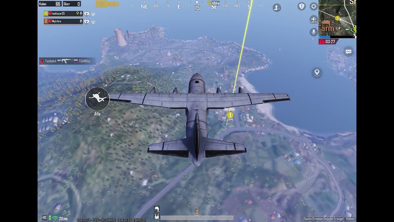 Eşimle Pubg oynuyoruz 44 - tam bitti derken come back 