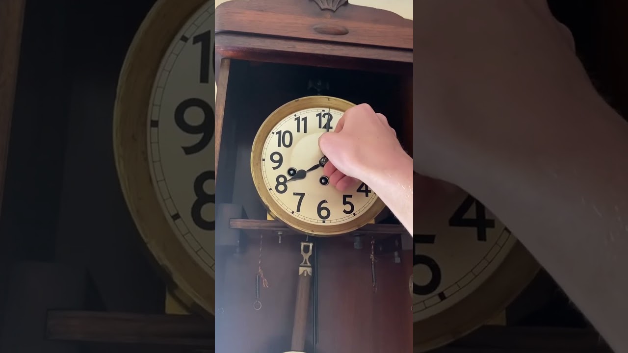 Antique Junghans 3 train Westminster chime wall clock 1920
