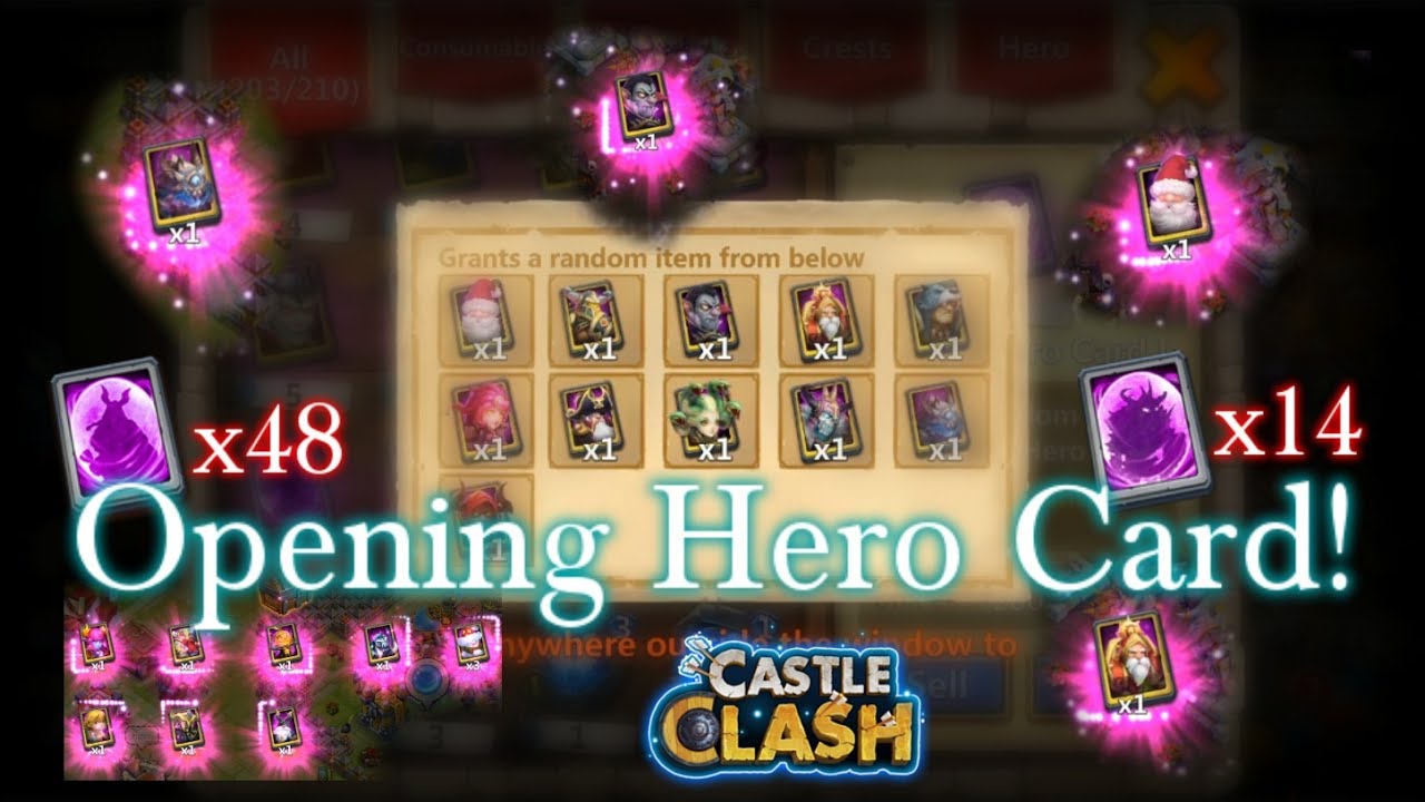 Castle Clash Opening Hero Cards_ Can you really get skull knight?