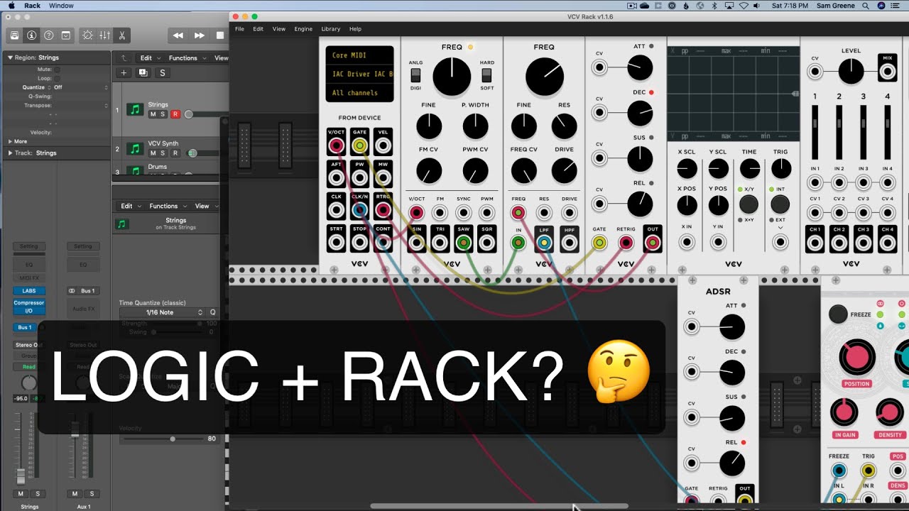 Logic and VCV Rack Modular DAW - Can they connect?