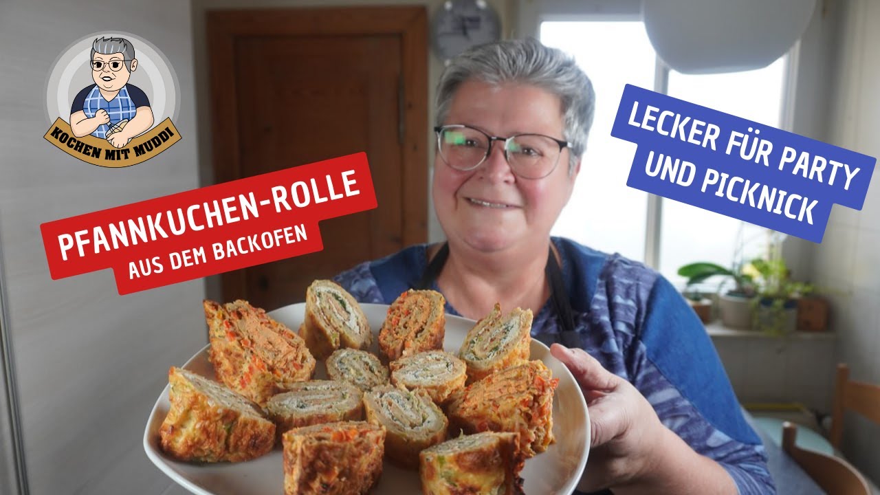 Pfannkuchen-Rolle aus dem Backofen
