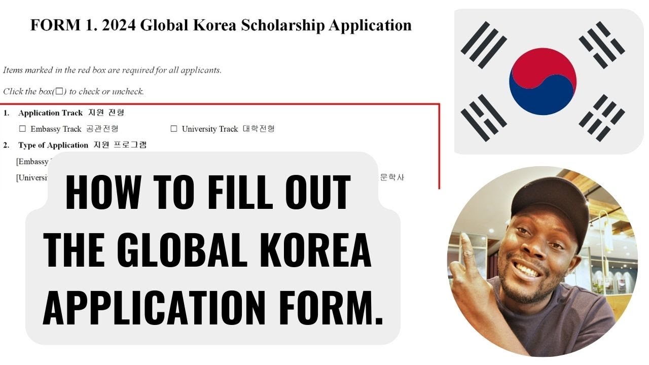 HOW TO FILL GKS U  2024 GLOBAL KOREA APPLICATION FORM. #globalkoreascholarship #gksapplicationform