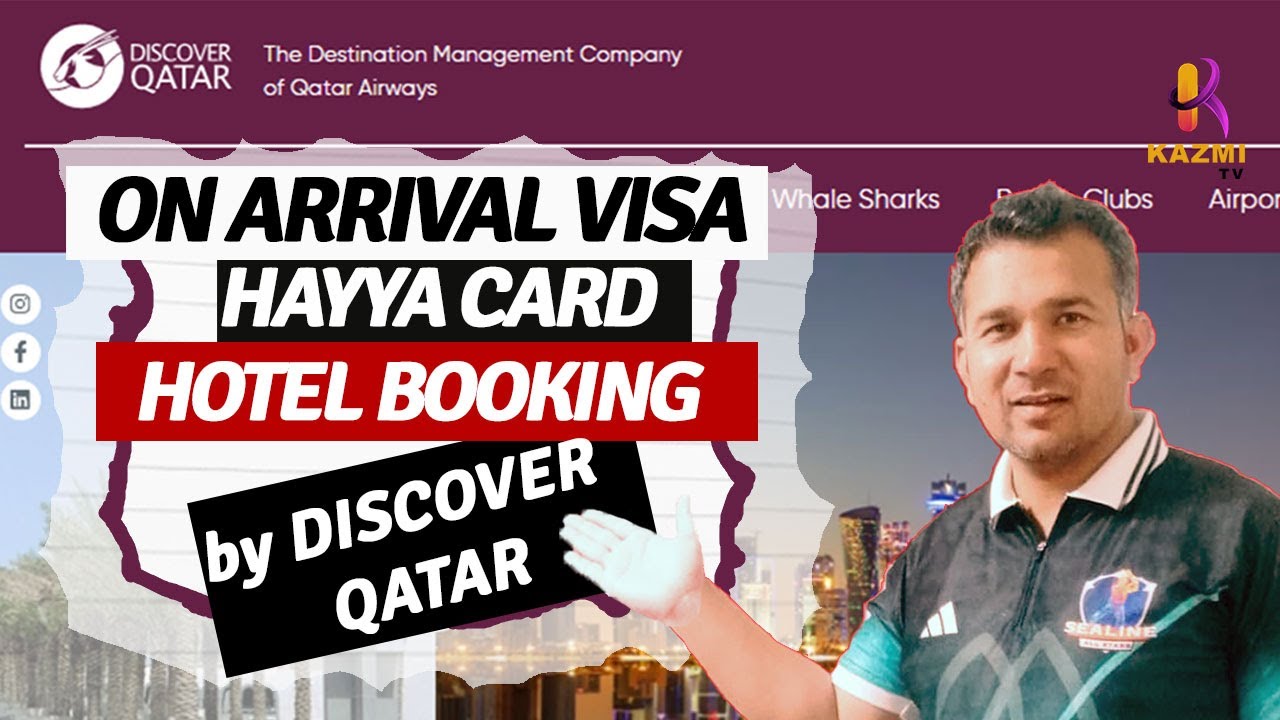 How to Book Discover Qatar Hotels for Visa on Arrival | Hayya Card | Qatar tour visa 2024 /kazmitv