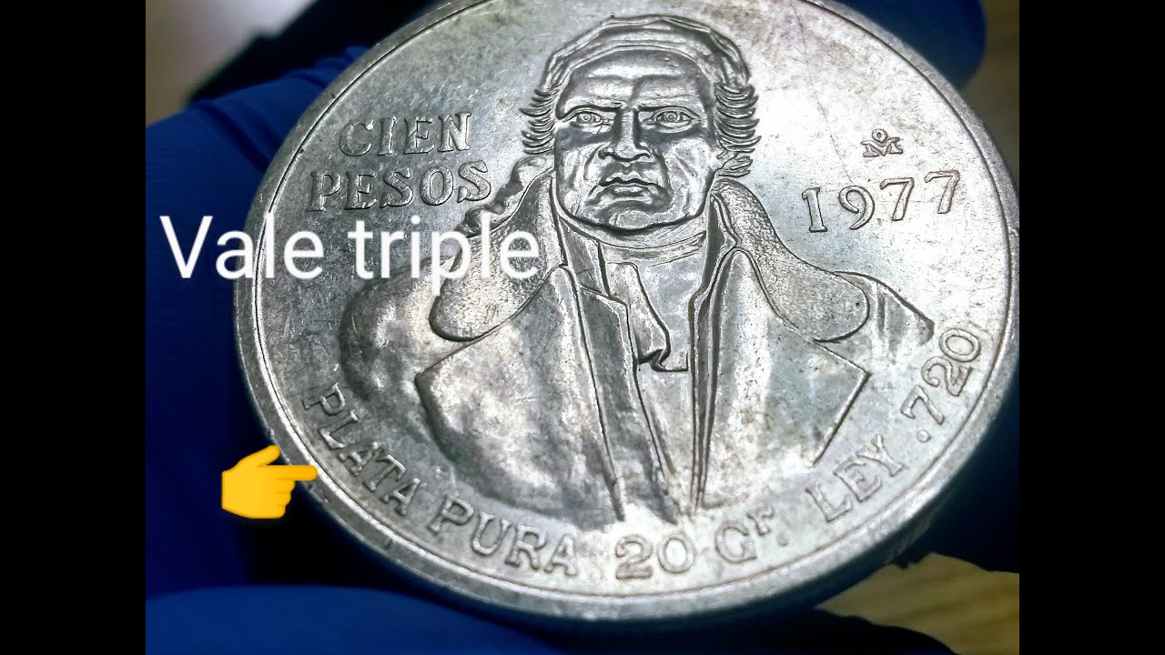 ☝️muchos la tienen!! y no saben que su valor aumenta 3 veces💵💵 1977 cien pesos morelos error doble