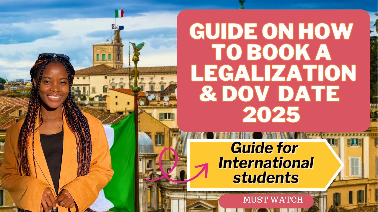 GUIDE ON HOW TO BOOK A LEGALIZATION AND DOV 2025 | ITALY STUDY VISA GUIDE 2025