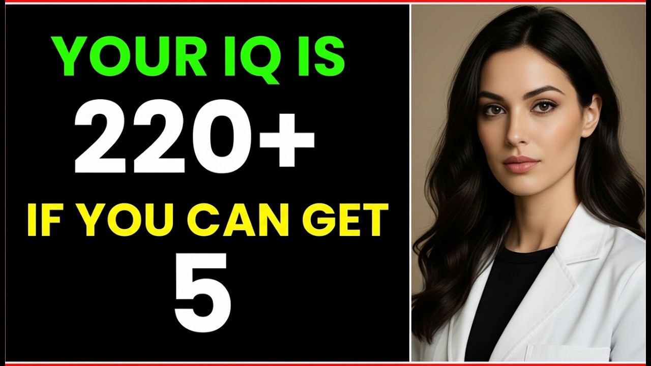 YOUR IQ IS 220+ IF YOU CAN GET 5 RIGHT 😳 | Hardest General Knowledge Quiz Challenge | SharpMind Quiz