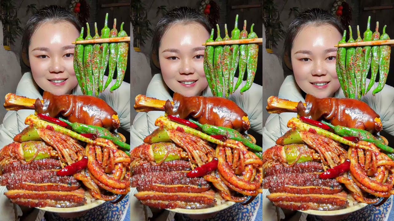 Let’s Eat Show | Satisfying Eating Braised Pork, Squid, Sheep’s Leg & Chicken Mixed Together