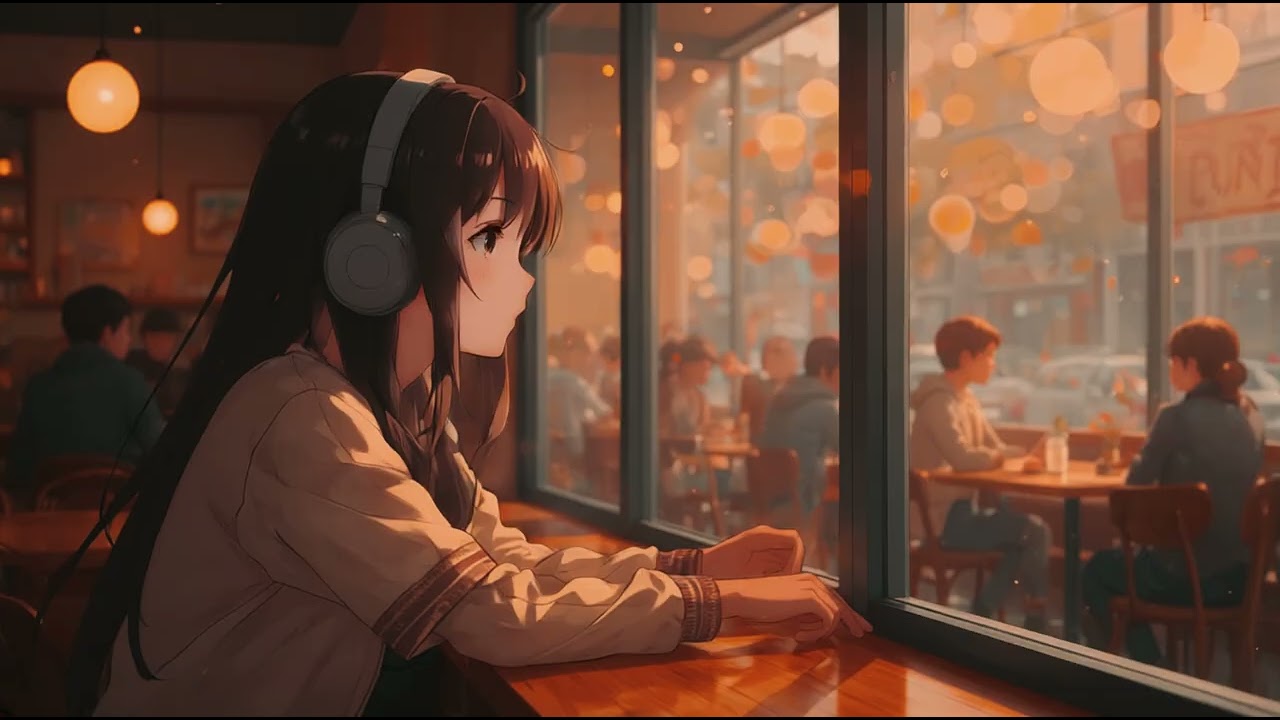 【作業用BGM】にぎわう昼カフェでひとり考えごと｜集中・勉強・読書・カフェ気分
