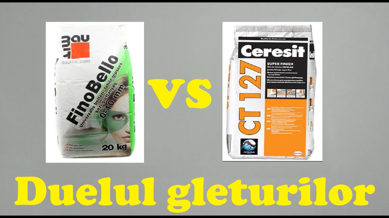 Diferente intre Gleturile folosite I FinoBello VS CT 127