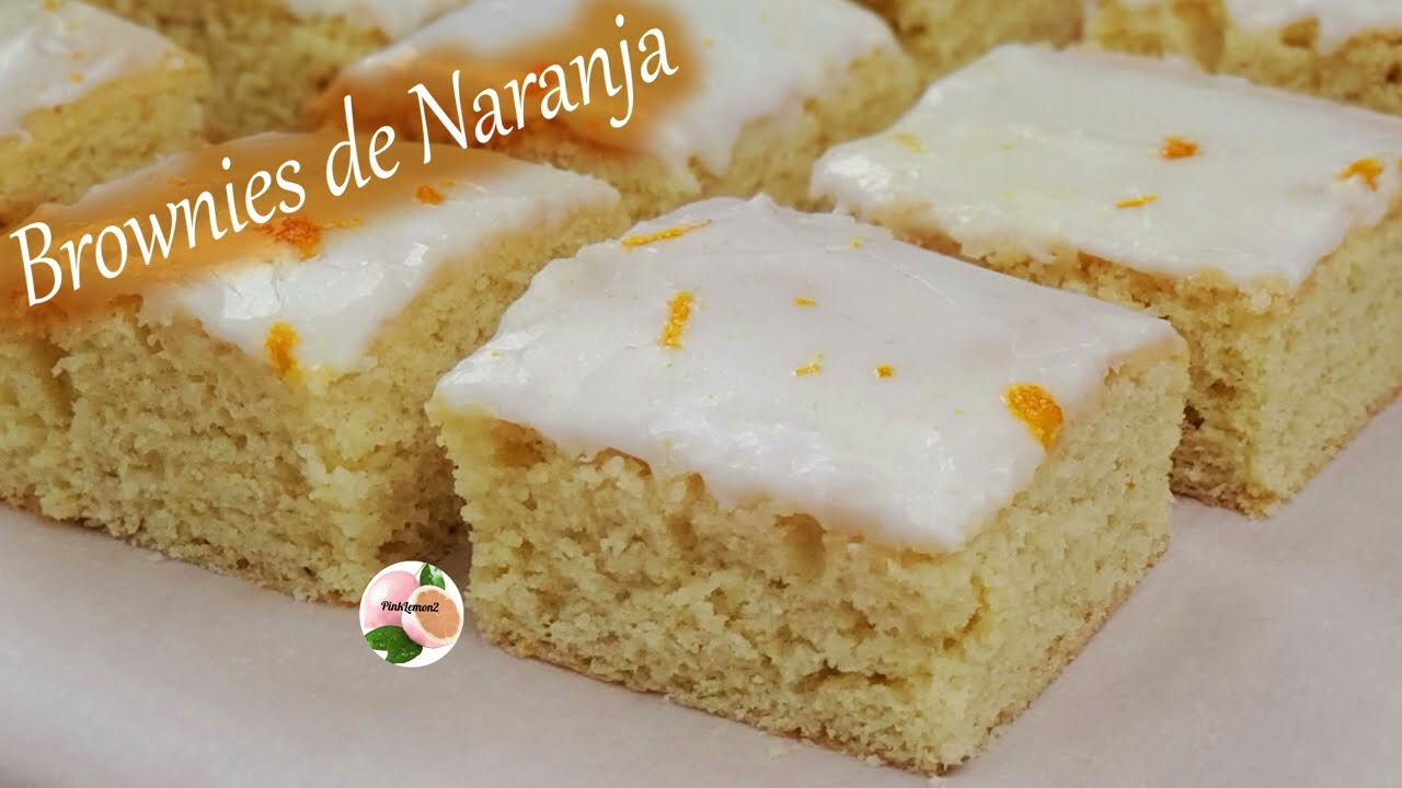 BROWNIES de NARANJA humedo y facil de hacer 🍊🍊