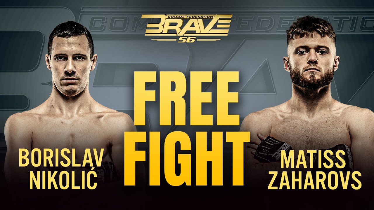 Borislav Nikolić vs Matiss Zaharovs | Full Fight | BRAVE CF 56