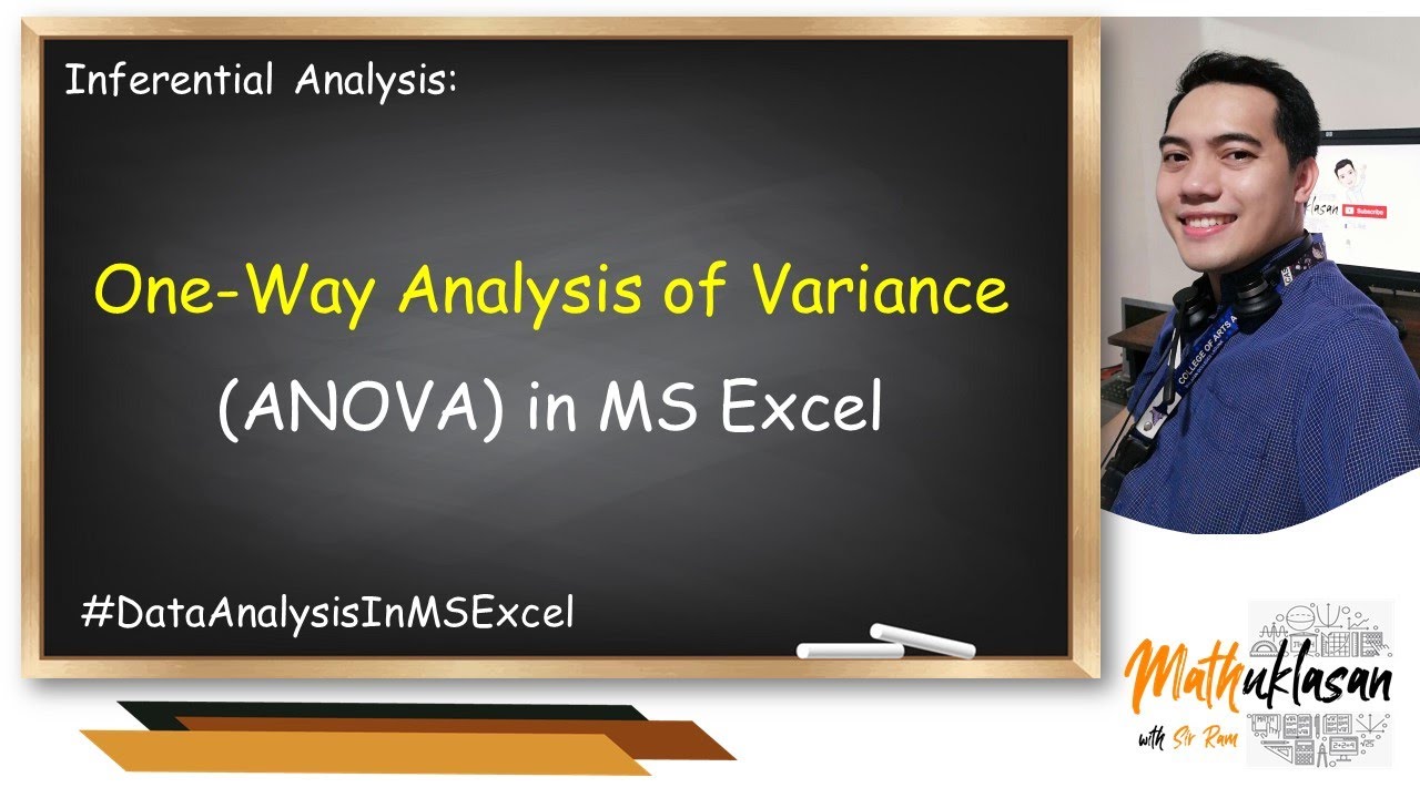 One-Way ANOVA in MS Excel | Data Analysis in MS Excel