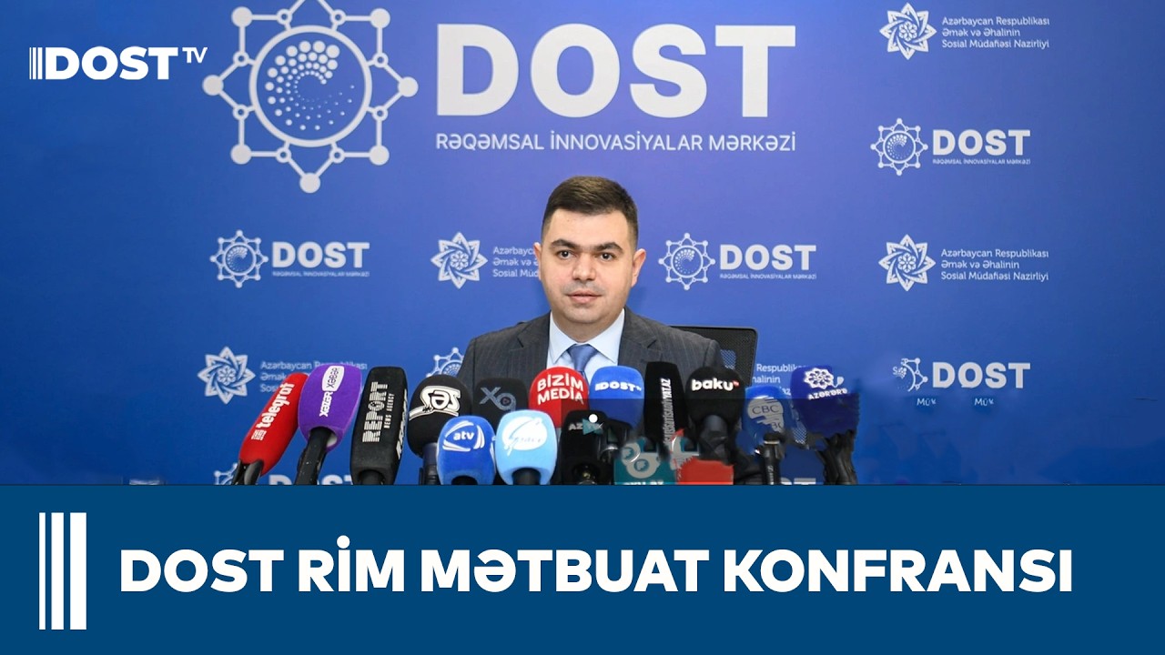 DOST Rəqəmsal İnnovasiyalar Mərkəzində mətbuat konfransı