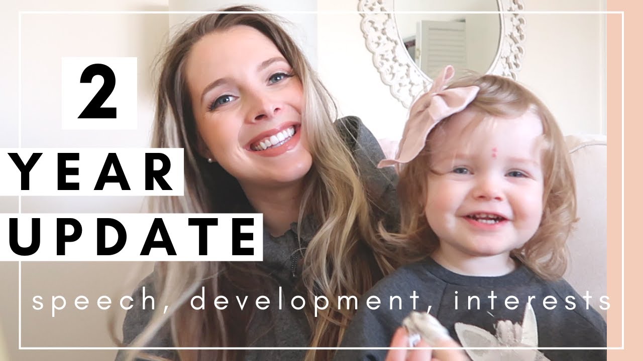 TWO YEAR OLD BABY VIDEOS UPDATE - 24 MONTH OLD TODDLER TALKING, DEVELOPMENT, SPEECH, SIZE 2 YEAR OLD