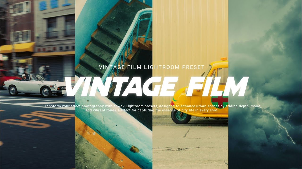How to make Photos look like vintage film | Lightroom Tutorial