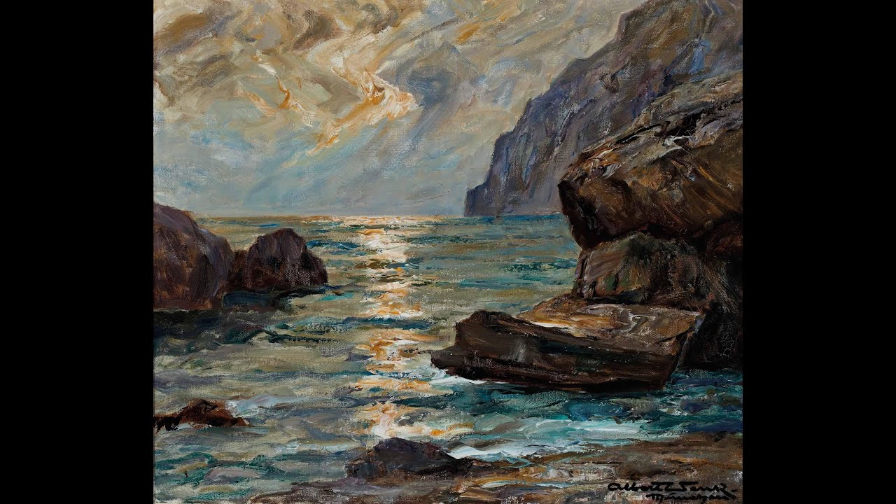 Albert Wenk (1863-1934) - A German painter, specializing in maritime painting and landscapes.