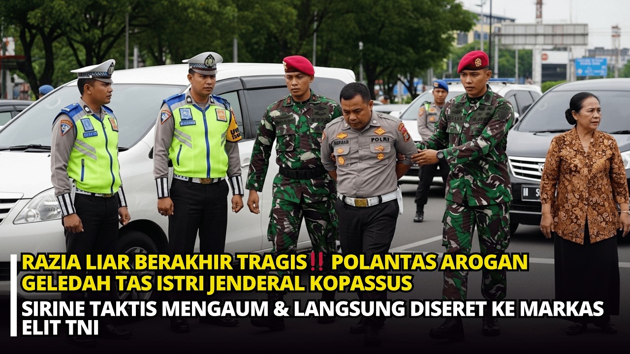 OKNUM POLANTAS AROGAN RESMI DIPECAT & DISERET KE MARKAS ELIT USAI INTIMIDASI KELUARGA JENDERAL!