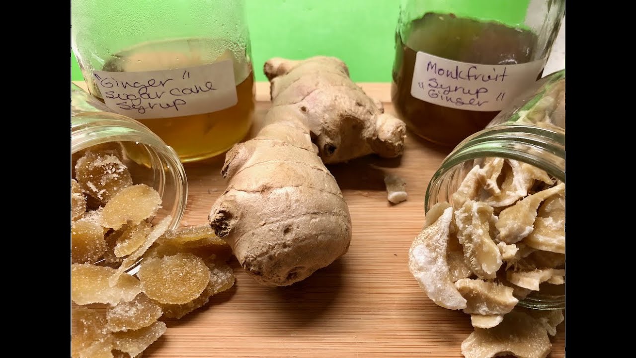 Candied Ginger with Sugar & Sugarfree
