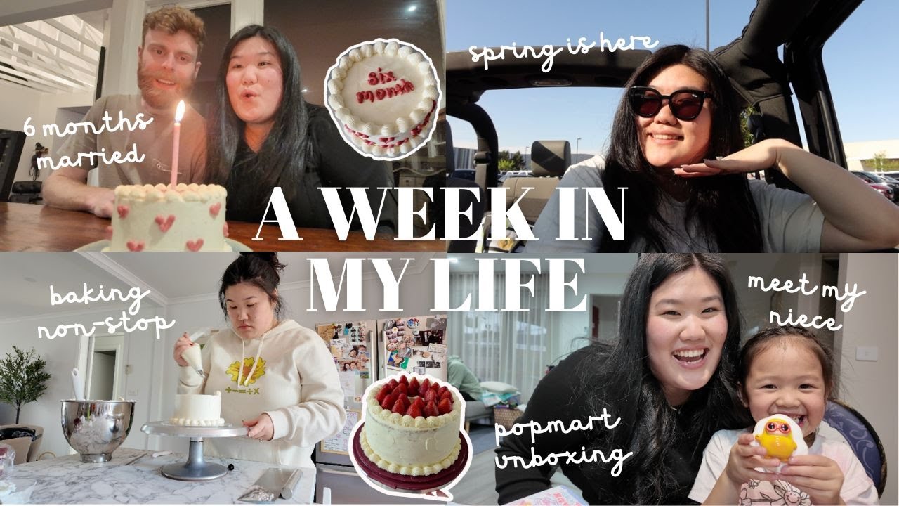 A WEEK IN MY LIFE: Lots of baking get togethers + meet my niece & popmart unboxing 🦋👩🏻‍🍳🎂