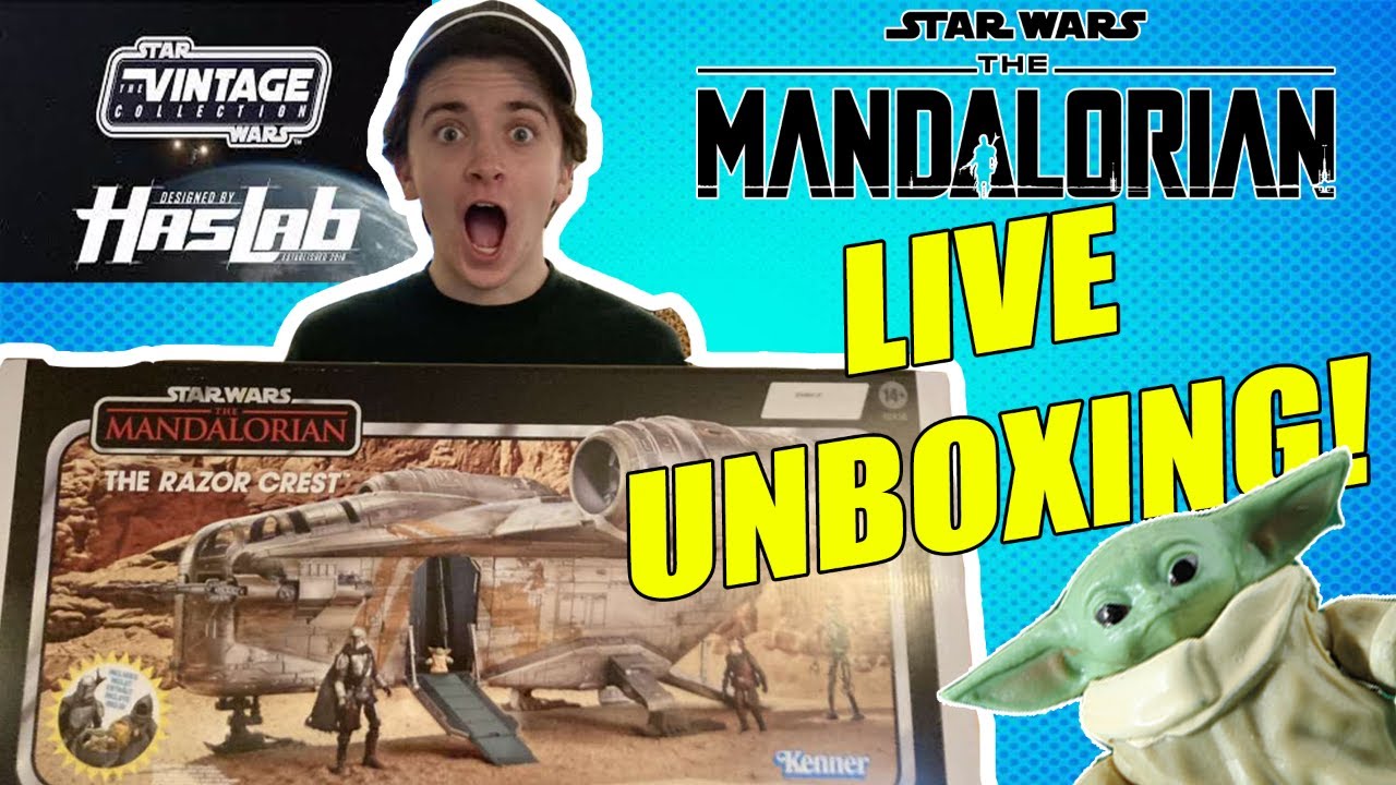[LIVE] Star Wars Haslab The Vintage Collection RAZOR CREST Unboxing!!