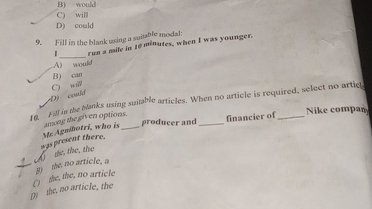 Junior assistant previous year question paper 