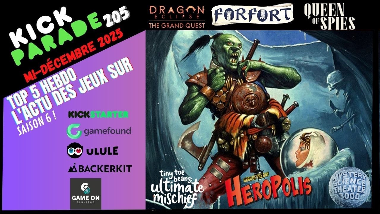 L'actu hebdo des jeux sur Kickstarter, Gamefound, Ulule...#205
