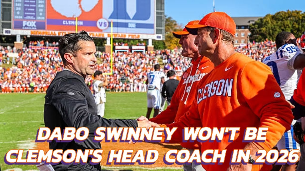 Дабо Суинни не будет главным тренером «Клемсона» в 2026 году