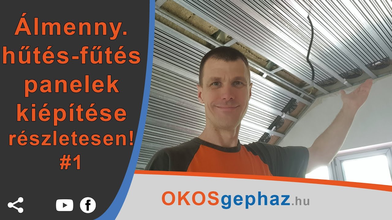 Álmennyezeti hűtés-fűtés panelek kiépítése részletesen! #1