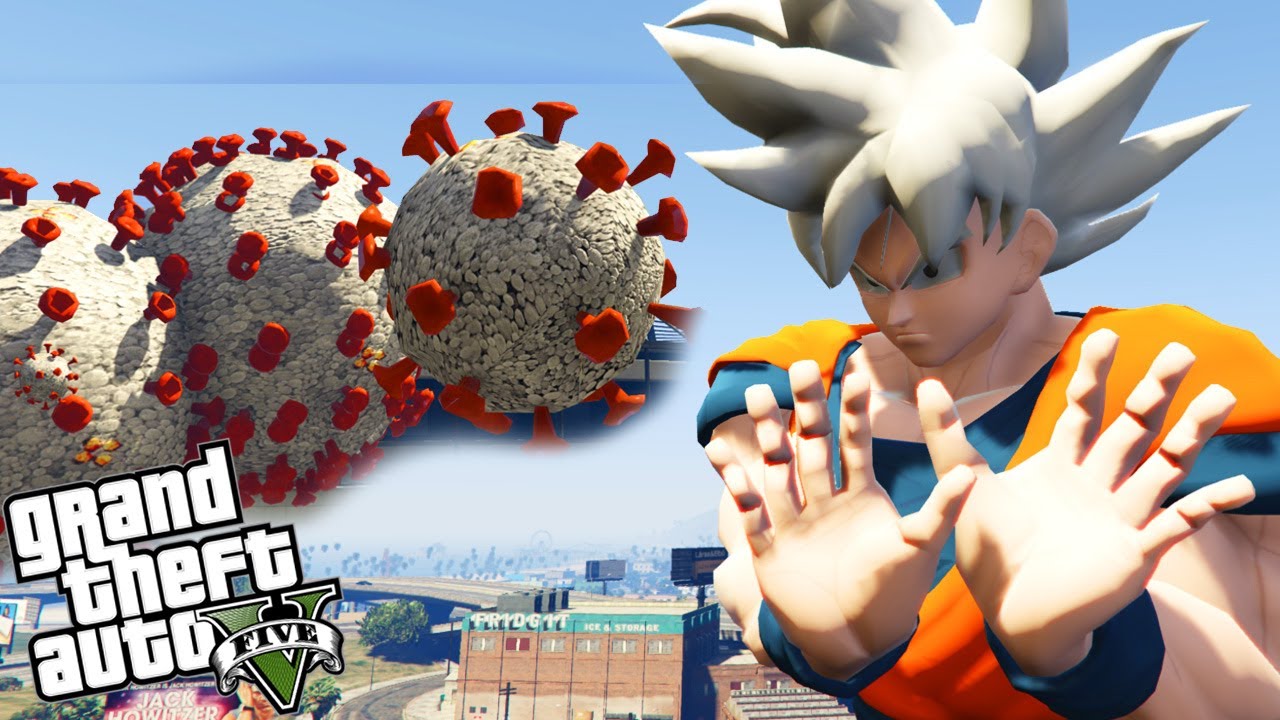 GTA V - MODS - Infestação em LOS SANTOS! O GOKU pode Deter???