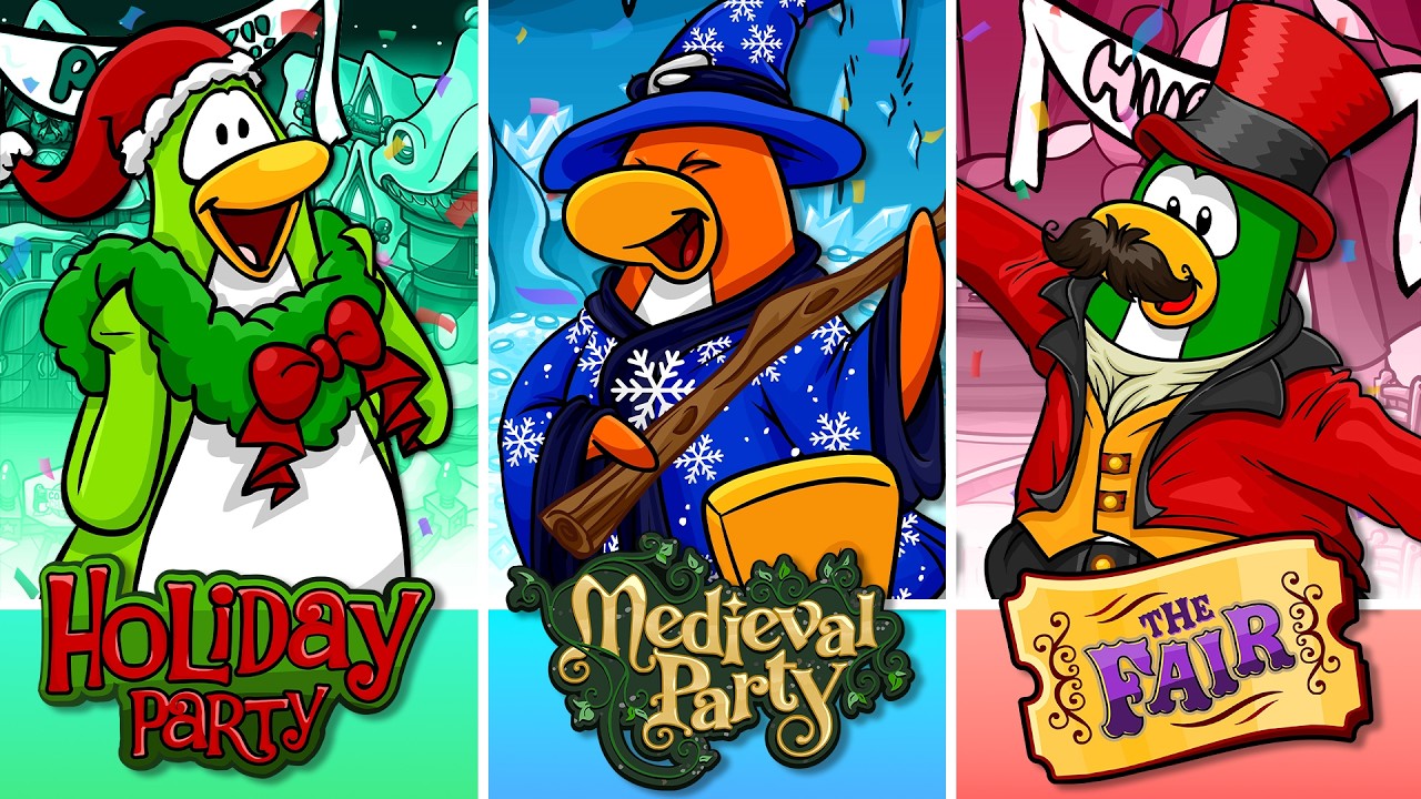 The Complete History of Club Penguin Parties (2005-2017)