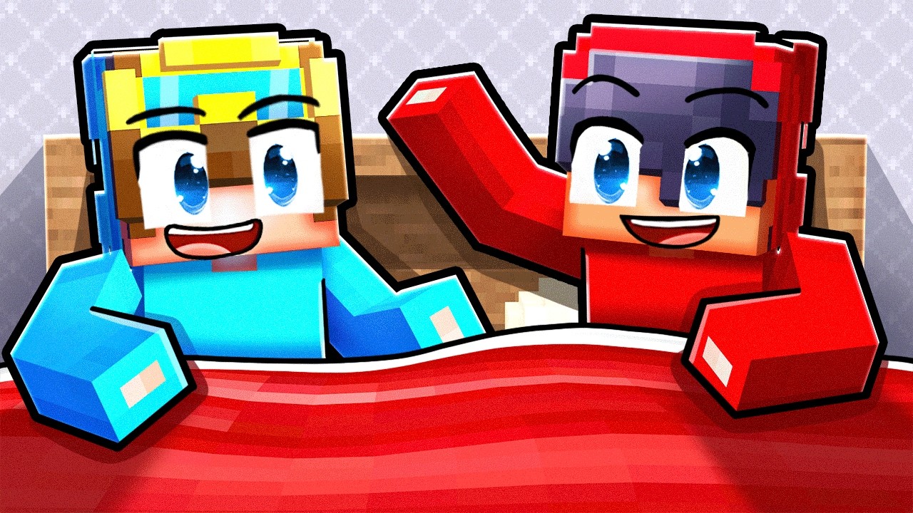 Nico & Cash SLEEPOVER In Minecraft!