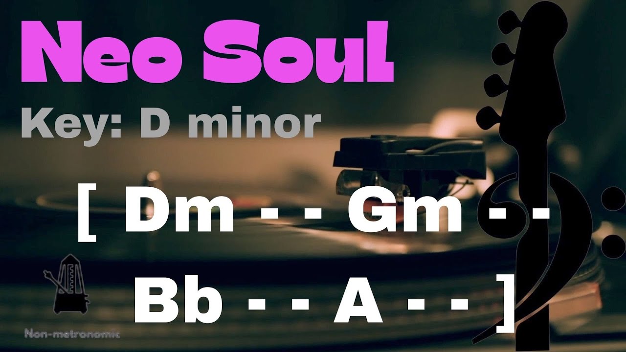 Neo Soul Bass Backing Track in "D" Phrygian minor | Fun Practice Track For Bass