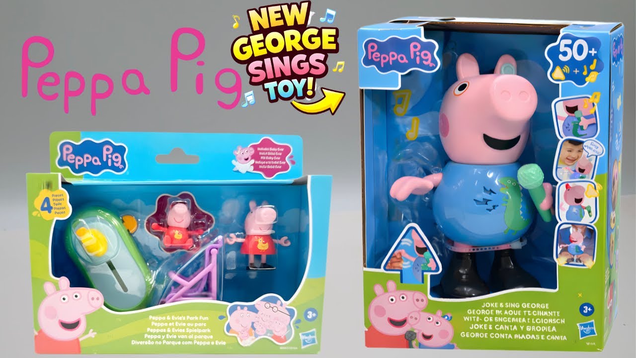 NEW Peppa Pig Joke & Sing George Toy Unboxing | No Talking ASMR