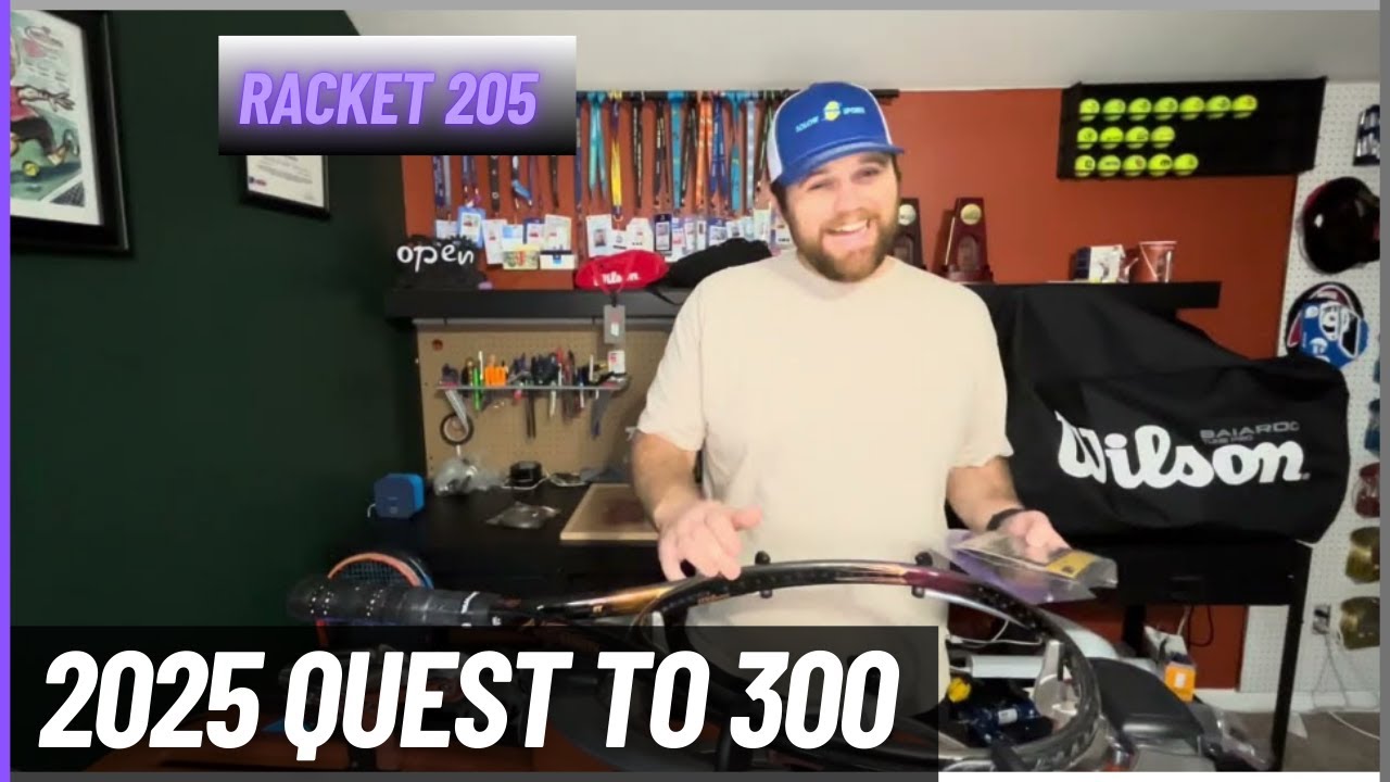 2025 Quest to 300: Racket 205 | Wilson Sledge Hammer | Как максимально увеличить длину струн на р...