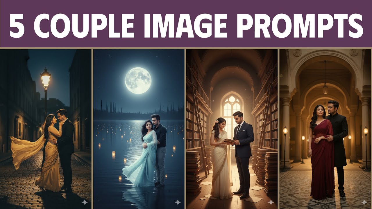 Gemini AI Retro Couple Photo Prompt Aesthetic | Retro Style Vintage Photo Editing Prompts