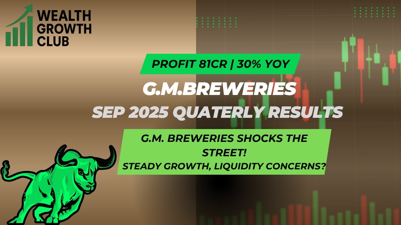 G.M. Breweries Quarterly Q2 FY25 Results | Profit ₹8,119 L | Revenue ₹1,08,819L | Cash Flow Negative
