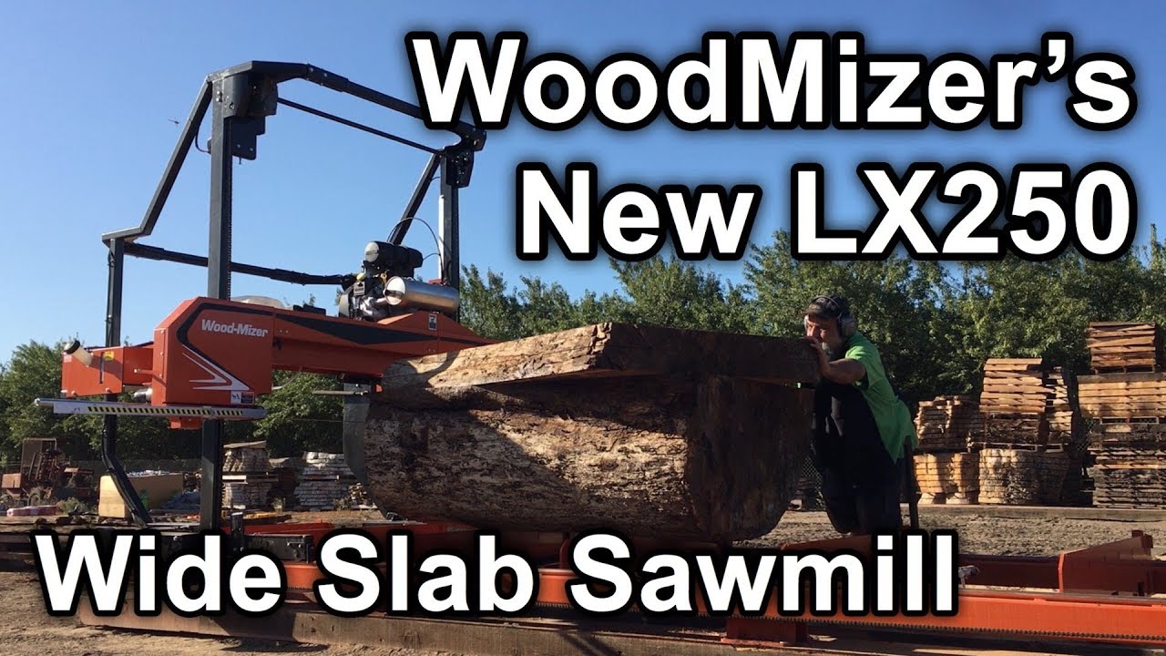 WoodMizer LX250 Wide Slab Sawmill In Action - 55