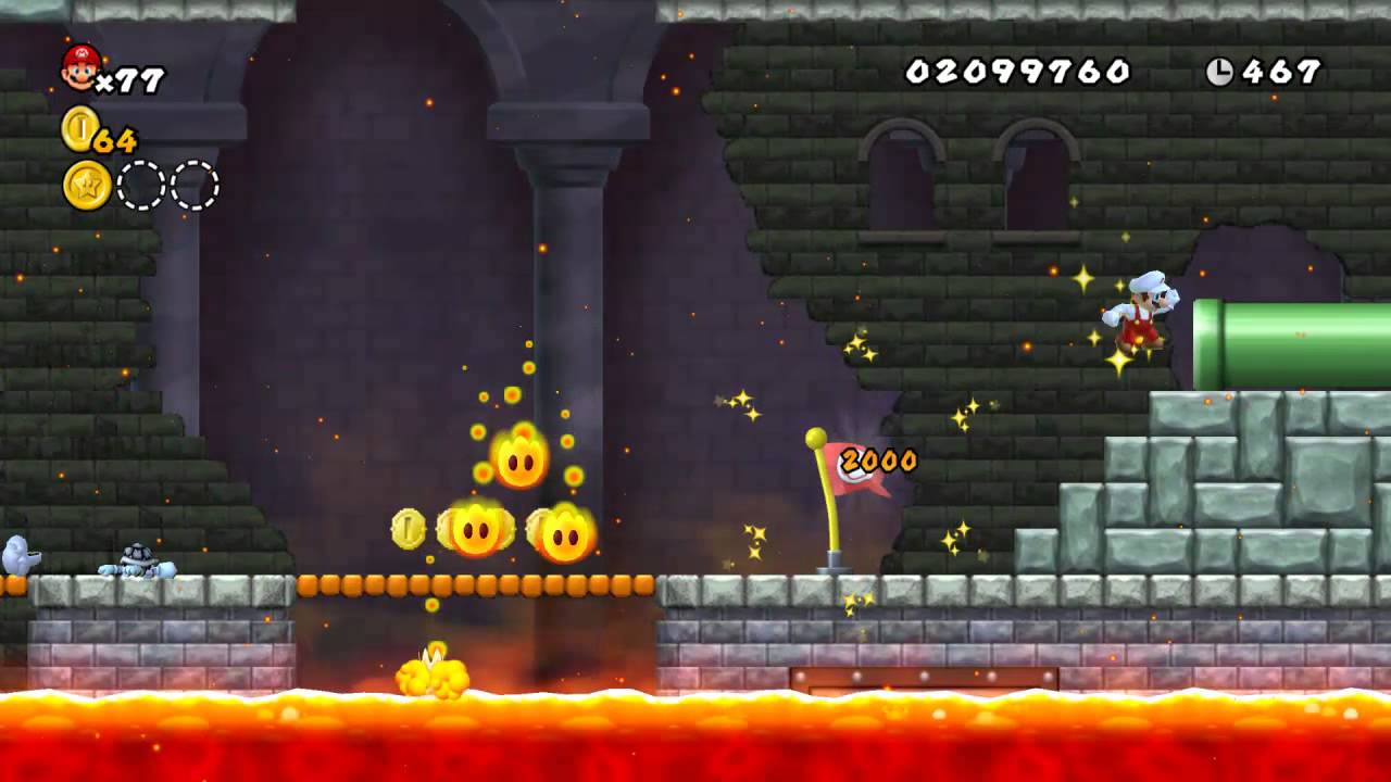 Newer Super Mario Bros. Wii - B-Fortress - Formidable Fortress - Star Coins