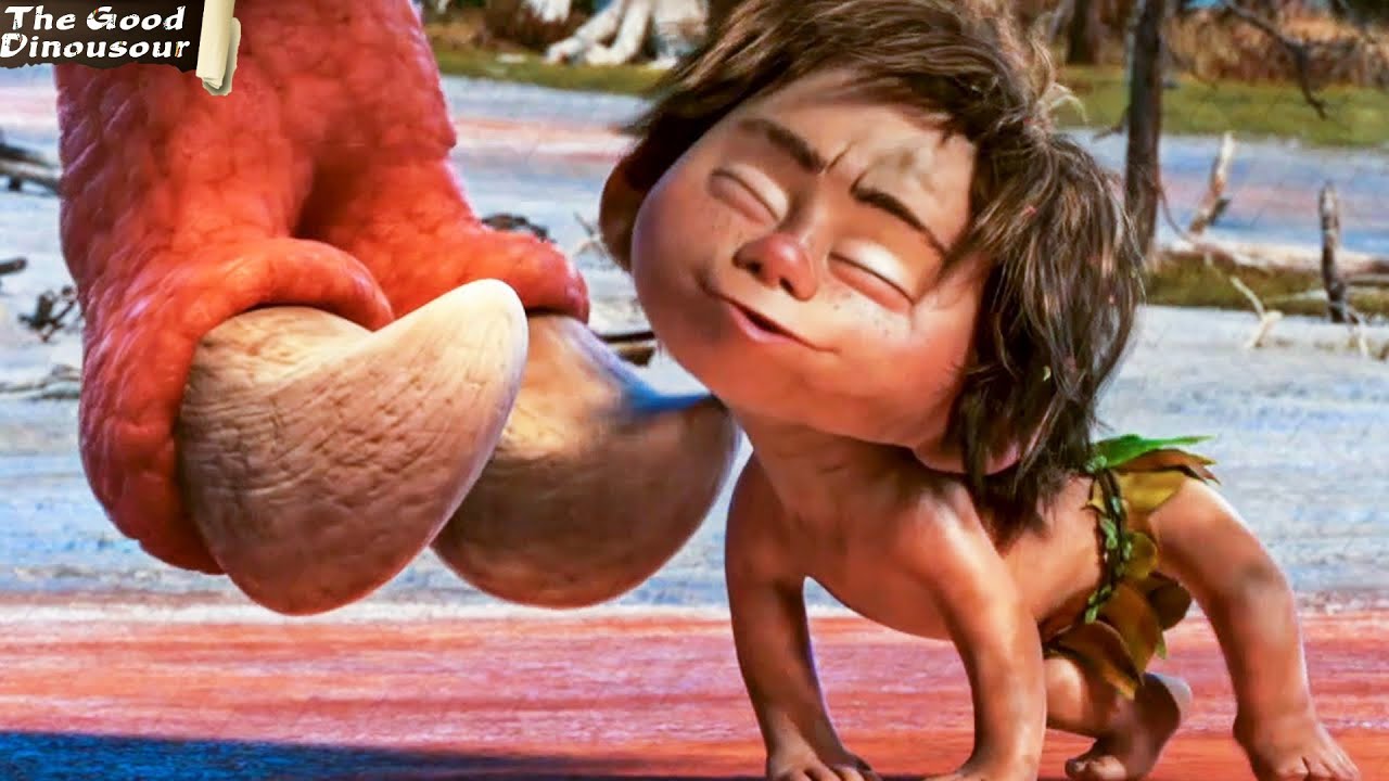 طفل صغير يجد ديناصور في الغابة و يدافع عنه ♥️ ويعلمه كيف يصبح شجاع🔥||ملخص فيلم The Good Dinousour