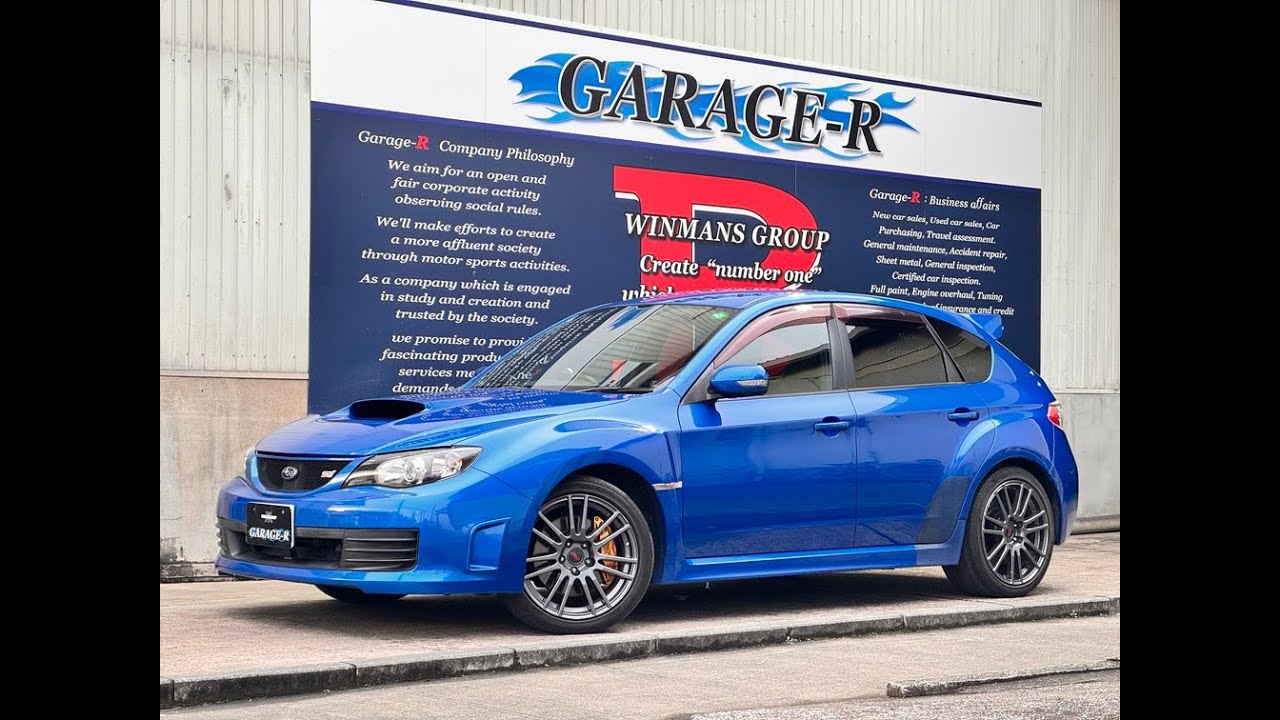 GRB　インプレッサハッチバックSTI　スペックＣ　純正OPレカロシート BLITZブースト計 I/Cウォータースプレー アルミボンネット ブレンボキャリパー ECLIPSナビ TV ETC Ｓキー