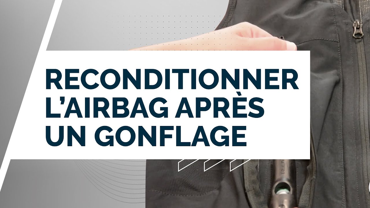TUTO – AIRBAG MÉCANIQUE EQUITATION– RECONDITIONNER L'AIRBAG APRÈS UN GONFLAGE